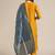 Women Yellow Ethnic Motifs Embroidered Thread Work Kurta with Palazzos & With Dupatta