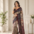 light green color multi digital hand picked kalamkari print cotton blend saree