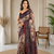 light green color multi digital hand picked kalamkari print cotton blend saree