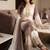 Lavender&white georgette readymade suit with diamond & embroidery work