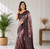 pink color multi digital hand picked kalamkari print cotton blend saree