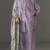 Lavender cotton readymade suit with thread embroidery work