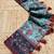 sky blue color multi digital hand picked kalamkari print cotton blend saree