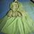 Women green floral embroidered peplum kurta with palazzo pant and dupatta