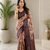 yellow color multi digital hand picked kalamkari print cotton blend saree