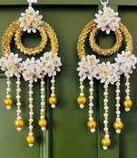 handmade wall hanging with flower & gota ball for home decoration (pack of 2)
