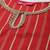 Women Red Striped Kurta with Sharara & With Dupatta