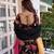 Black natural silk digital print anarkali set
