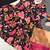 Black natural silk digital print anarkali set