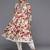 Off White & Brown Floral Printed Mirror Work Pure Cotton Kurta With Dhoti Pants