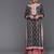 Women Grey Ethnic Motifs Printed Kurta with Sharara