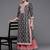 Women Grey Ethnic Motifs Printed Kurta with Sharara