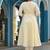 Mirror Embroidered Anarkali Kurta Paired With Trousers & Dupatta