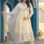 Mirror Embroidered Anarkali Kurta Paired With Trousers & Dupatta