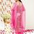 Women Batik Abstract Print Shoulder Straps Straight Kurta With Trousers & Dupatta