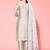 Floral Embroidered Regular Beads and Stones Kurta with Trousers & Dupatta