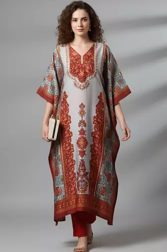 Women Ethnic Motifs Printed Regular Kurta with Trousers