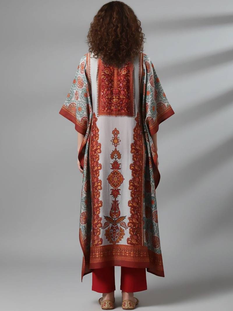Women Ethnic Motifs Printed Regular Kurta with Trousers