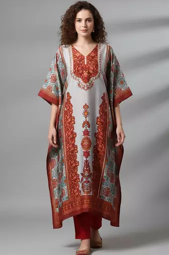 Women Ethnic Motifs Printed Regular Kurta with Trousers