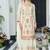 Off white embroidered zari chinon festival readymade salwar kameez