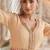 Peach chikankari embroidered faux georgette readymade suit