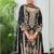 Black embroidered zari chinon festival readymade salwar kameez