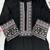 Women black embroidered kurta palazzo set