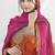 Orange chinon embroidered zari & sequins palazzo  readymade suit set