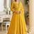 Yellow chikankari embroidered faux georgette readymade suit