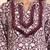Coffee Brown Floral Printed Notch Neck Flared Sleeves Straight Kurta With Trousers