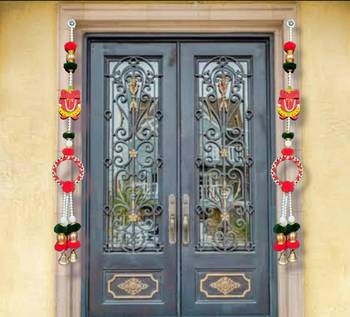 handmade ganesh ji bell door hanging decorative traditional design home decorations (pack of 6) 1