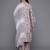 Floral Embroidered Thread Work Kurta With Trousers & Dupatta