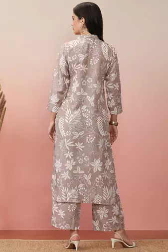 Floral Printed Kurta with Trousers