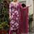 V-Neck Mirror & Sequins Embellished Kurta Paired With Trousers & Chiffon Dupatta