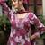 V-Neck Mirror & Sequins Embellished Kurta Paired With Trousers & Chiffon Dupatta