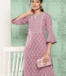 Women Ethnic Motifs Printed Regular Pure Cotton Kurta with Trousers
