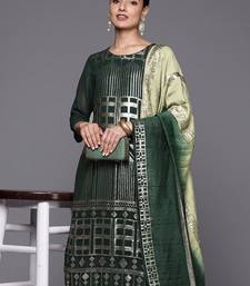 Women Silk Georgette Kurta with Sharara & With Dupatta