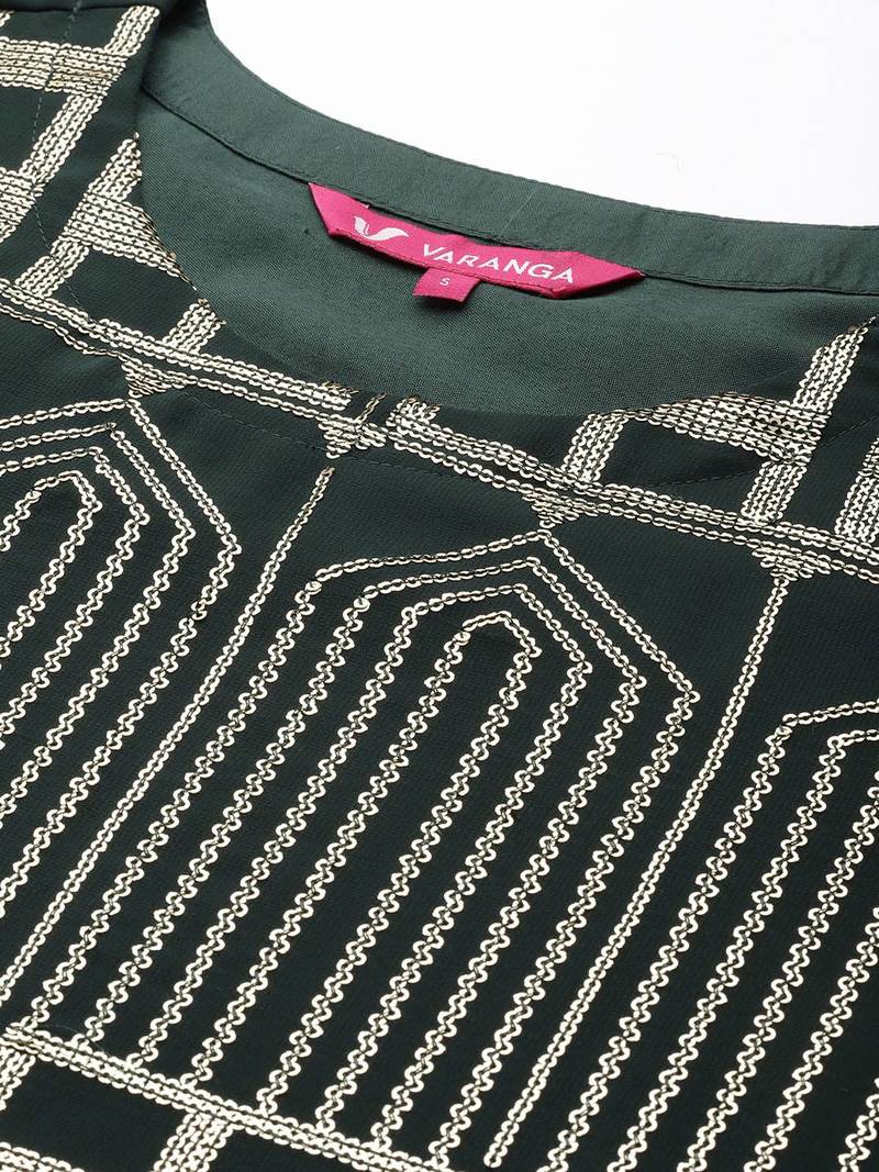 Women Silk Georgette Kurta with Sharara & With Dupatta