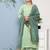 Women Green Kurta with Palazzos & With Dupatta