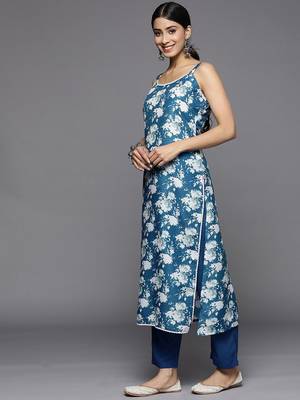 Women Ethnic Motifs Printed Kurta With Trousers & With Dupatta 6