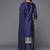 Women Blue Kurta with Trousers & With Dupatta