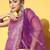 Women Floral Silk Blend Woven Metallic Kurta Set