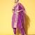 Women Floral Silk Blend Woven Metallic Kurta Set