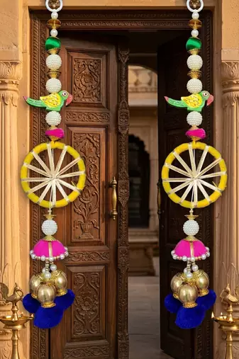 handmade door hanging decorative traditional for home decorations (pack of 2)