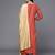 Women Rust Floral Embroidered Kurta with Trousers & With Dupatta