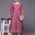 Women Purple Ethnic Motifs Printed Pure Cotton Kurta with Trousers