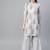 Women Grey & Golden Angrakha Printed Kurti with Sharara
