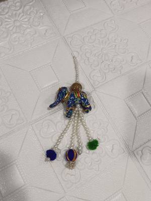 handmade elephant beads latkans hanging decorative traditional for home decorations (pack of 6) 2