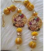 ganesh ji shubh door hanging handmade decorative home entrance decor (pack of 2)