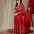 Floral Printed V-Neck Empire A-Line Kurta & Trousers With Dupatta